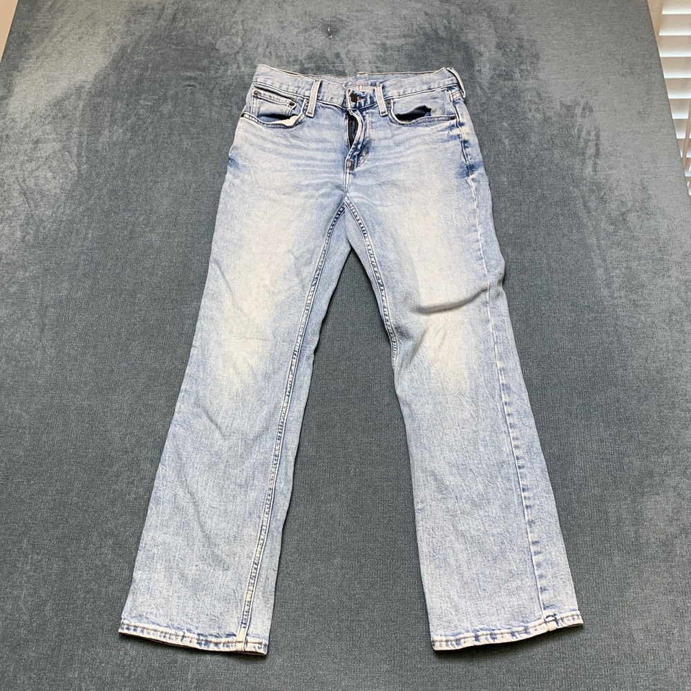 Old Navy Bootcut Jeans Womens 29x30 Blue Denim Light Wash Built-In Flex Stretch